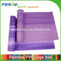 Mix color PVC YOGA MAT / rainbow pvc yoga mat